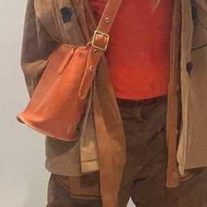 Vintage leather authentic coach bag
